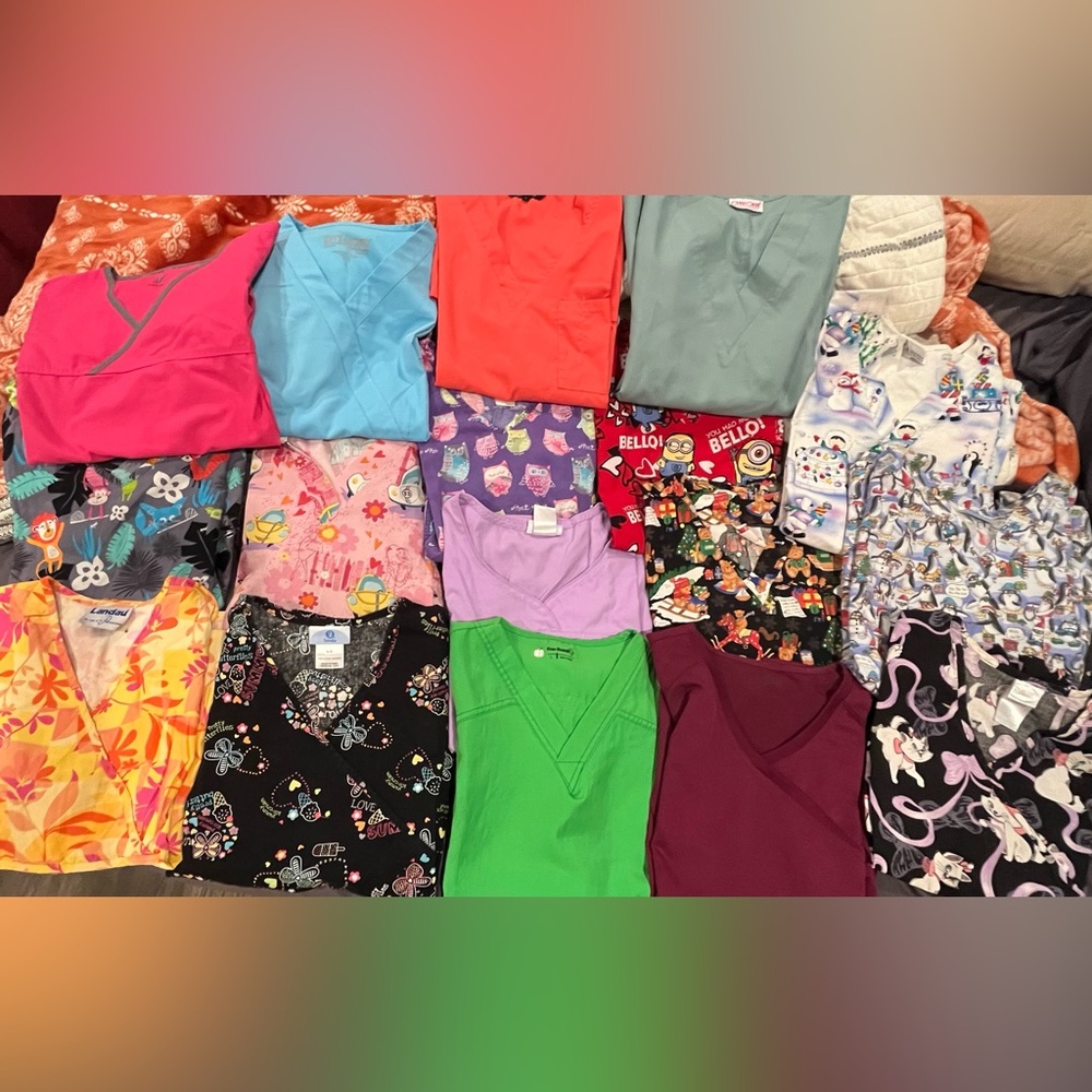 Size Large Scrub Tops